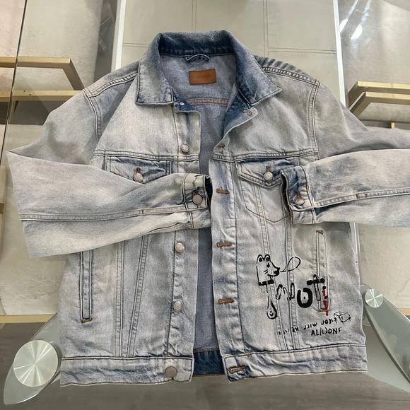 Zara premium denim colección jacket size s - Picture 5 of 7